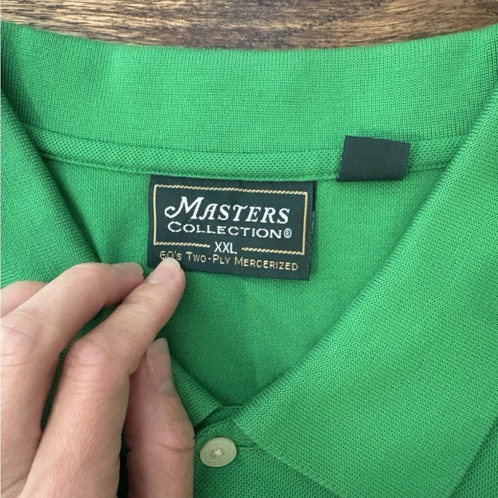 Masters golf Green Polo with Yellow Emblem masters collection Augusta - Picture 2 of 4